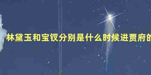 黛玉葬花薛宝钗和林黛玉分别是什么样的人(林黛玉和薛宝钗进贾府的时间)